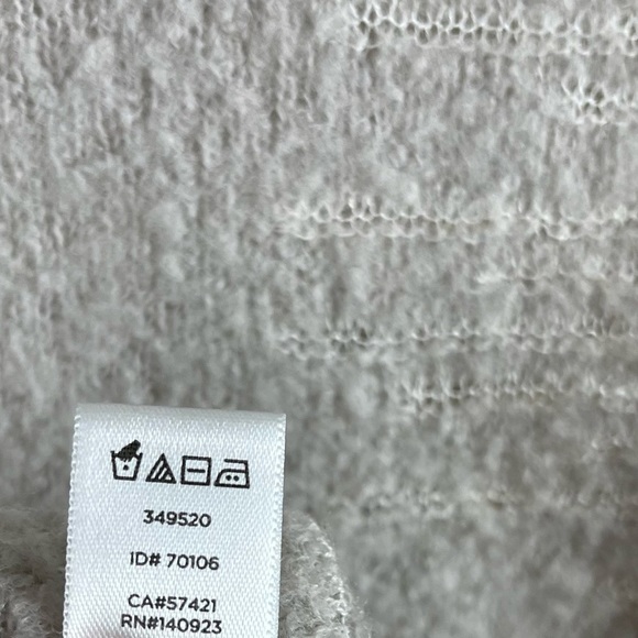 Lou & Grey Small Merino Wool Blend Crewneck Sweater Neutral Womens Beach - Picture 4 of 7